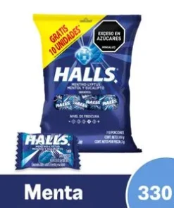 Halls pepa menthol azul*100 und
