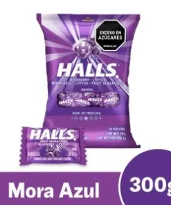 Halls pepa mora azul * 100 und